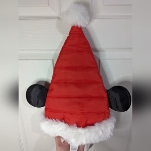 Mickey Mouse Santa hat with ears NWT